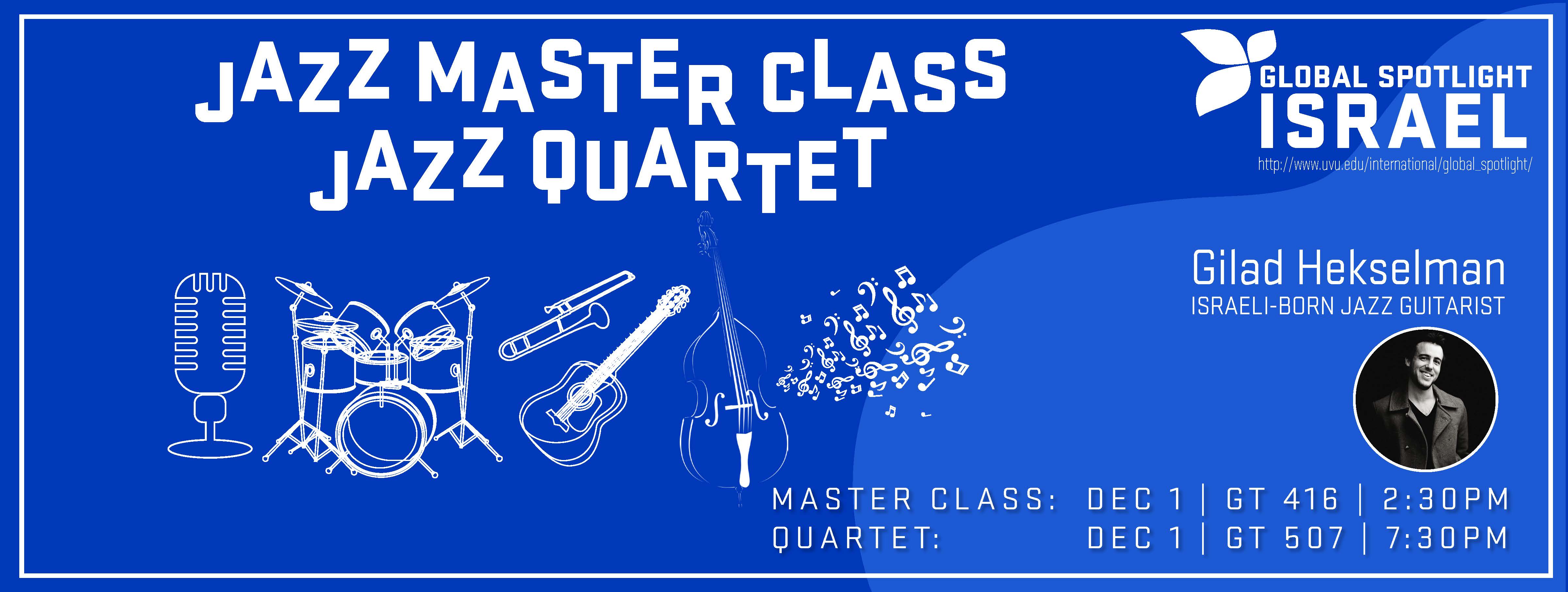 Jazz Master Class Jazz Quartet Banner