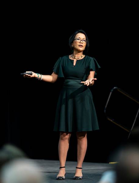 President Astrid Tuminez President Astrid Tuminez speaking