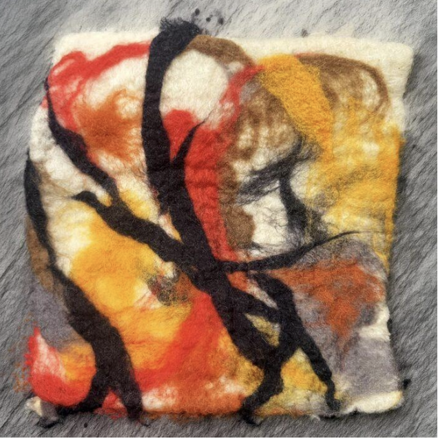 Shirin Abedinirad needle-felted wool