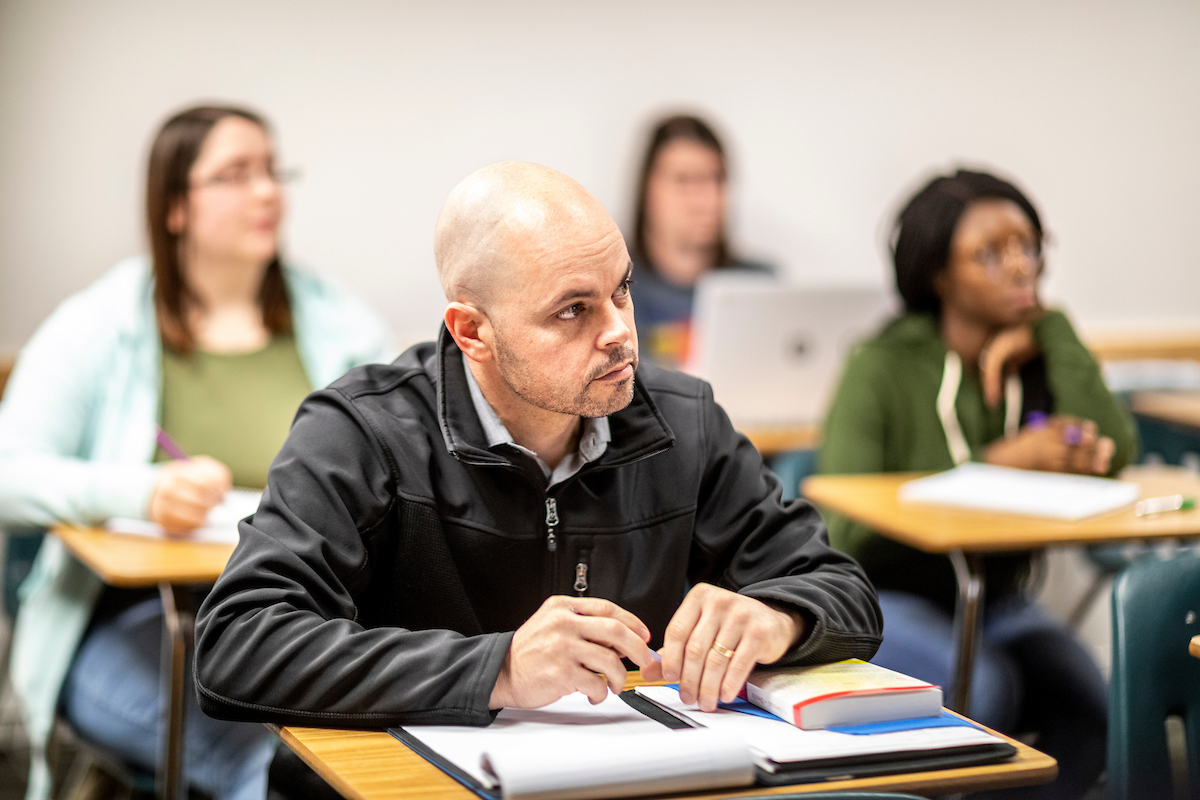Older student in class