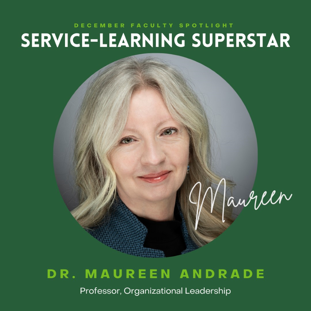 Service-learning superstar Naureen Andrade