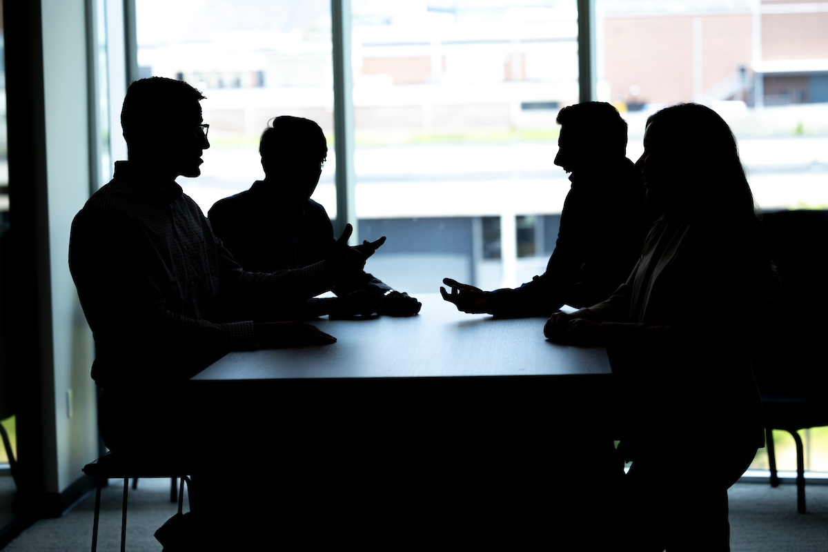 committee members in a meeting room