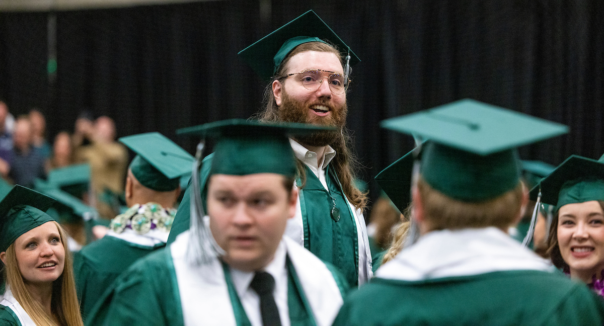 Image of a graduation ceremony at UVU.