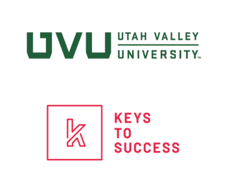 keys to success and utah valley university logos