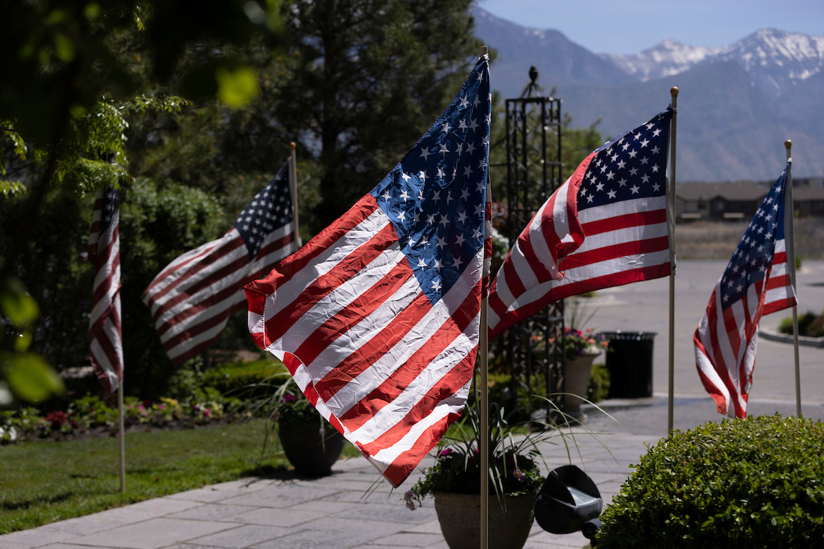 image of American Flags