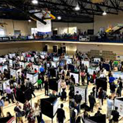 people in a large conference center