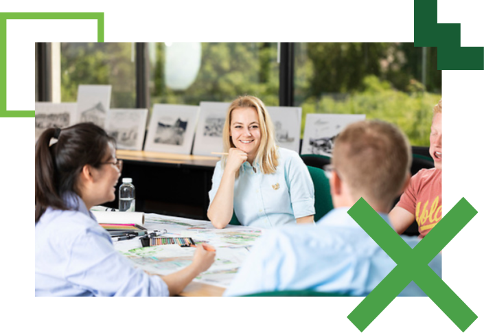 group of people at a conference table