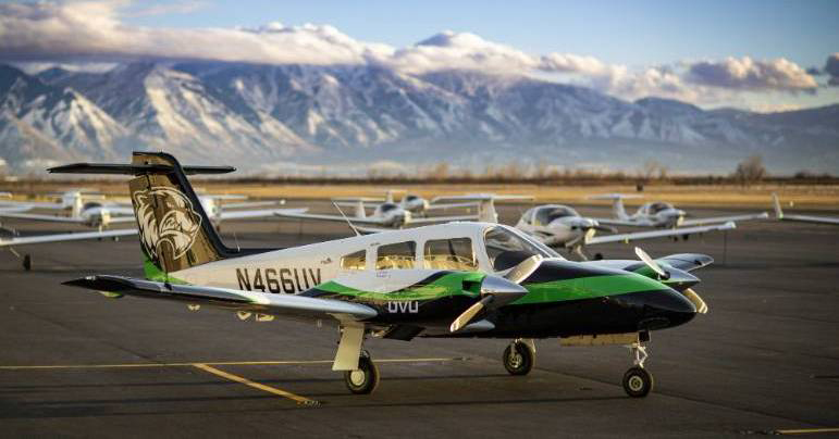 Fleet of UVU branded planes