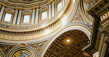 decorative arched ceiling