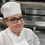 woman in a chef uniform