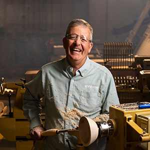 man in a woodworking shop