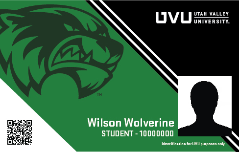 Example of student ID card
