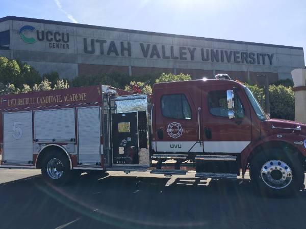 UVU RCA Fire Truck on campus