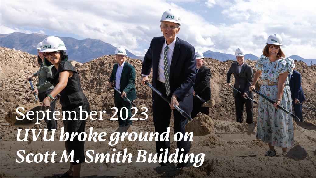 UVU Scott M. Smith Building groundbreaking