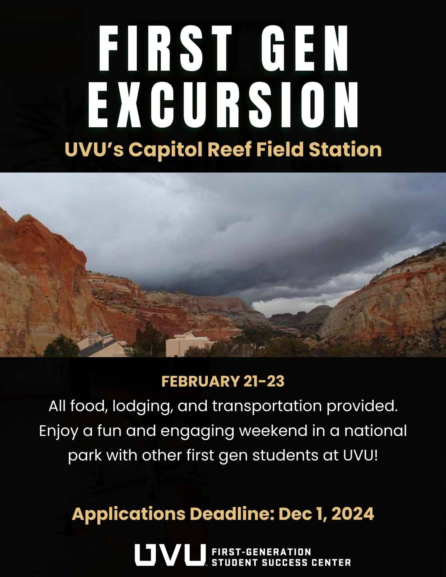 First Gen Field excursion flyer