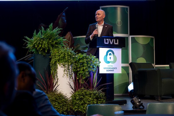 2025 DGS Gov Cox Governor Cox keynote speaker at 2025 Utah Data Governance Summit