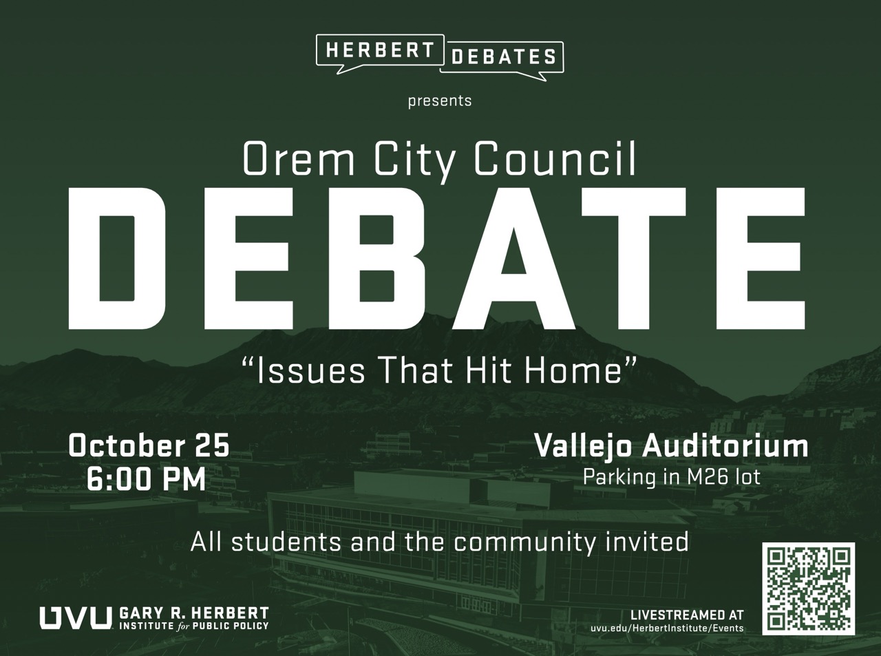 Orem City Debate Poster
