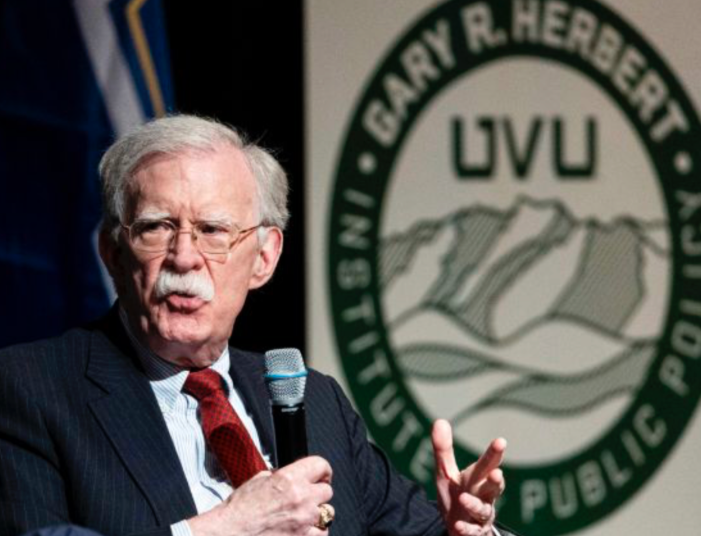 John Bolton speaking at Utah Valley Growth & Prosperity Summit