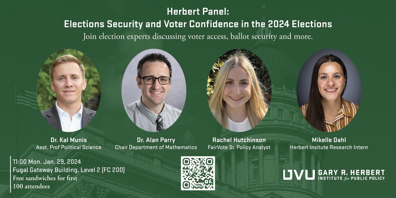 Herbert Panel on Election Security and Voter Confidence Poster