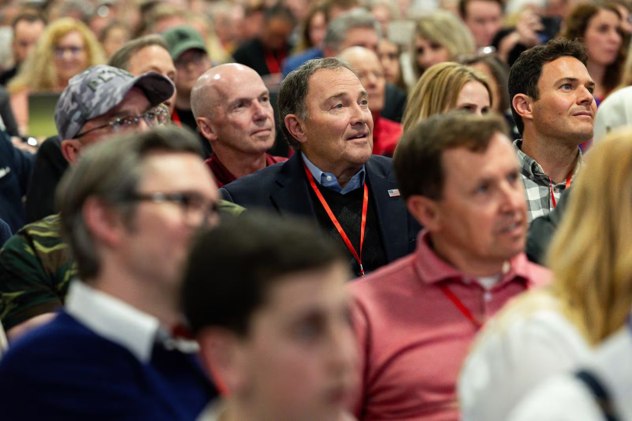 Governor Herbert smiling in a crowd