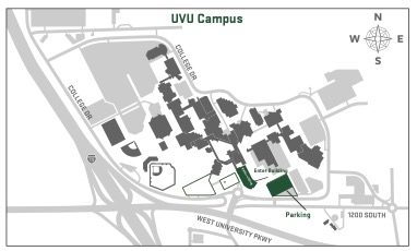 Map to UVU Parking lot M26