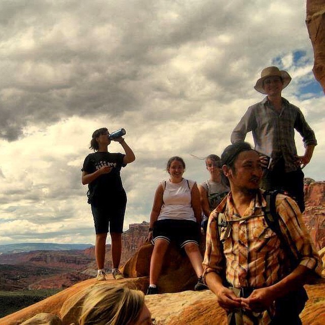Students at the mouth of Cohab Canyon