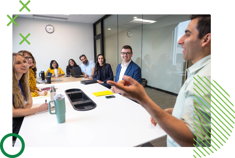 a conference room filled with people