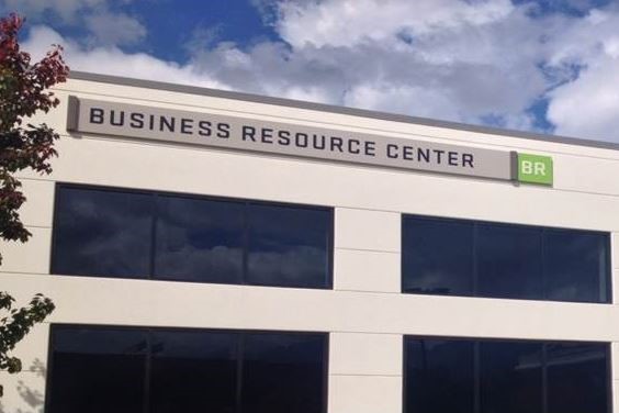 Picture of the Business Resource Center sign