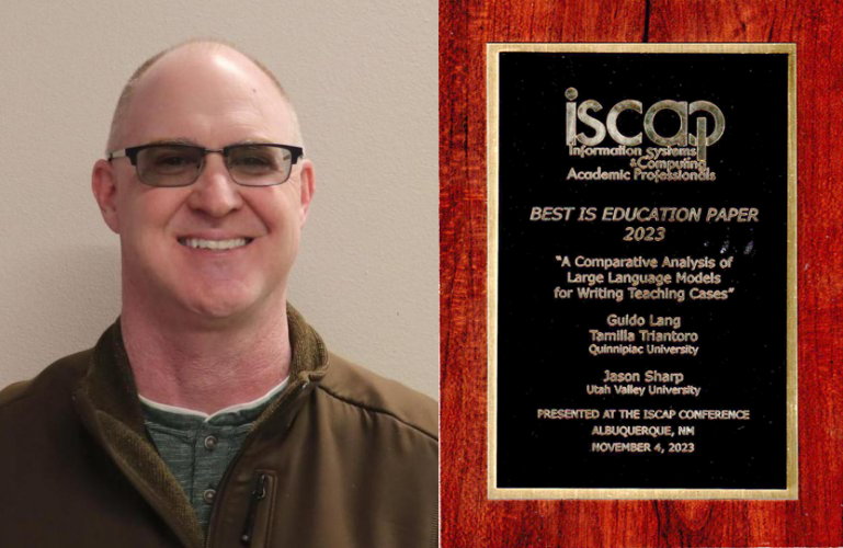 Jason Sharp and co-authors win Best IS Education Paper at ISCAP 2023 