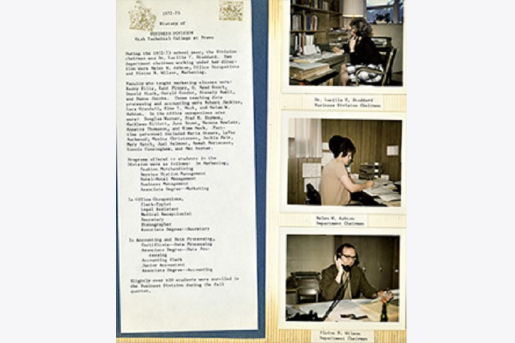 Collection of UVU Business School History Scrapbooks