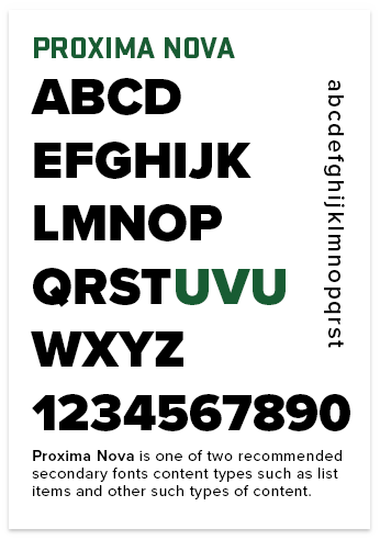 Proxima Nova font poster