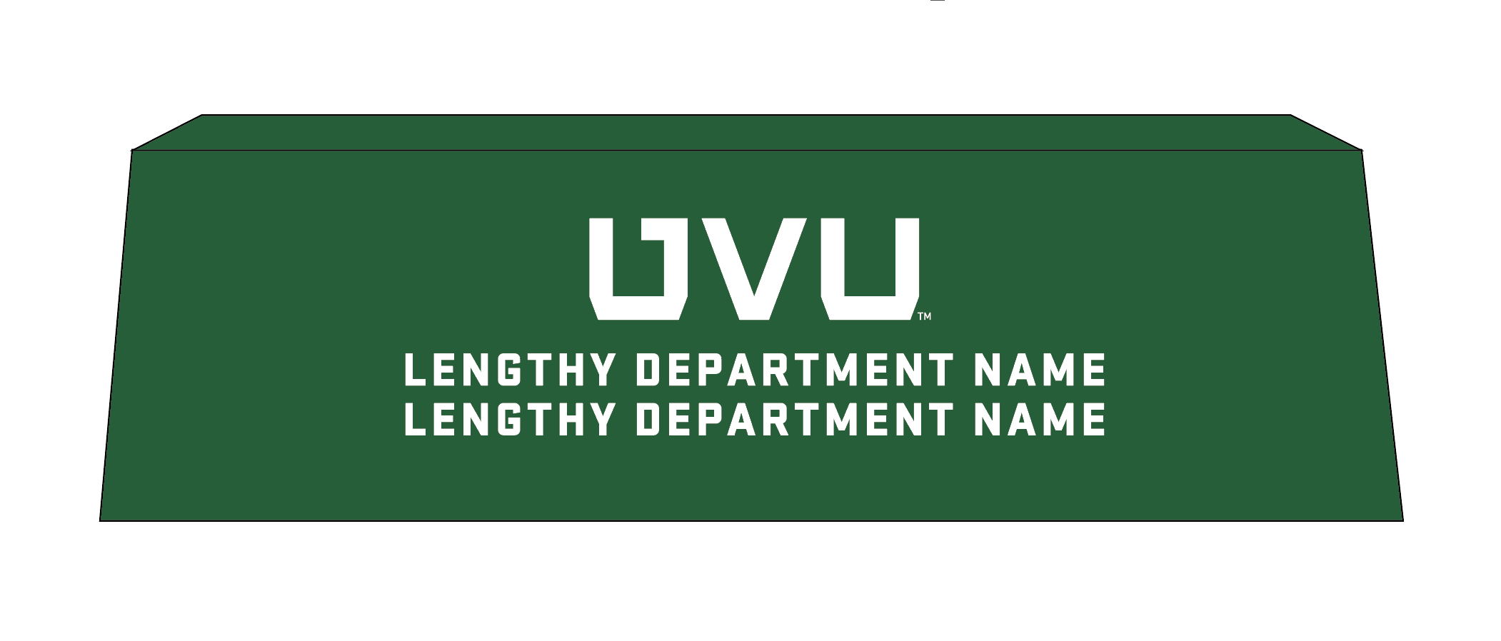 UVU Official Table Cloth Green UVU Official Table Cloth Green