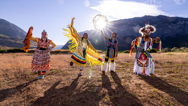 UVU Native American Students in traditional dress