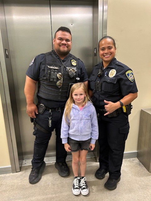 Alumni and family at the UVU Police Academy reunion