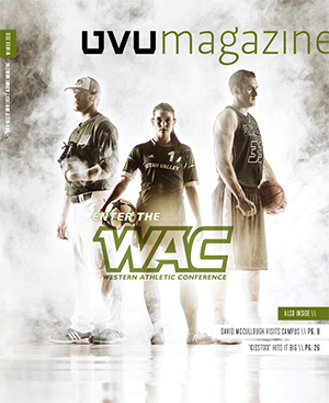 Winter 2013 UVU Magazine issue cover