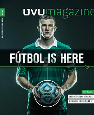 Fall 2014 UVU Magazine issue cover