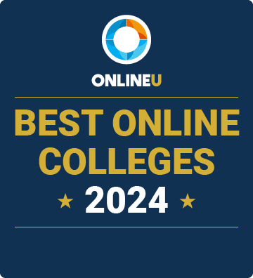 OnlineU Best Online Colleges 2024 award