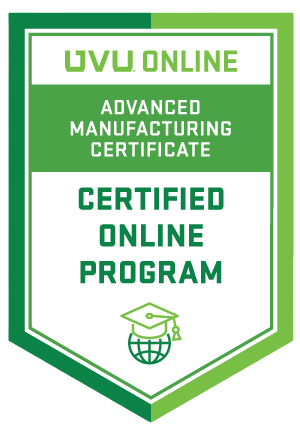 online advanced manufacturing certified badge