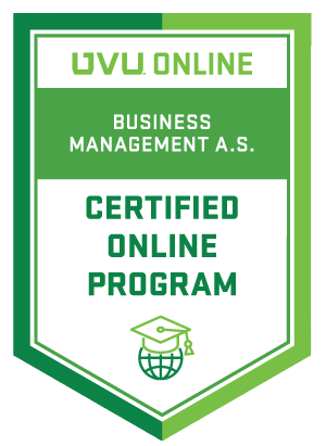 online business management certified badge