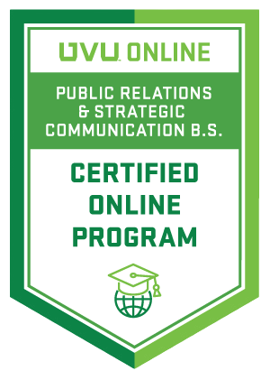 online public relations and strategic communication certified badge