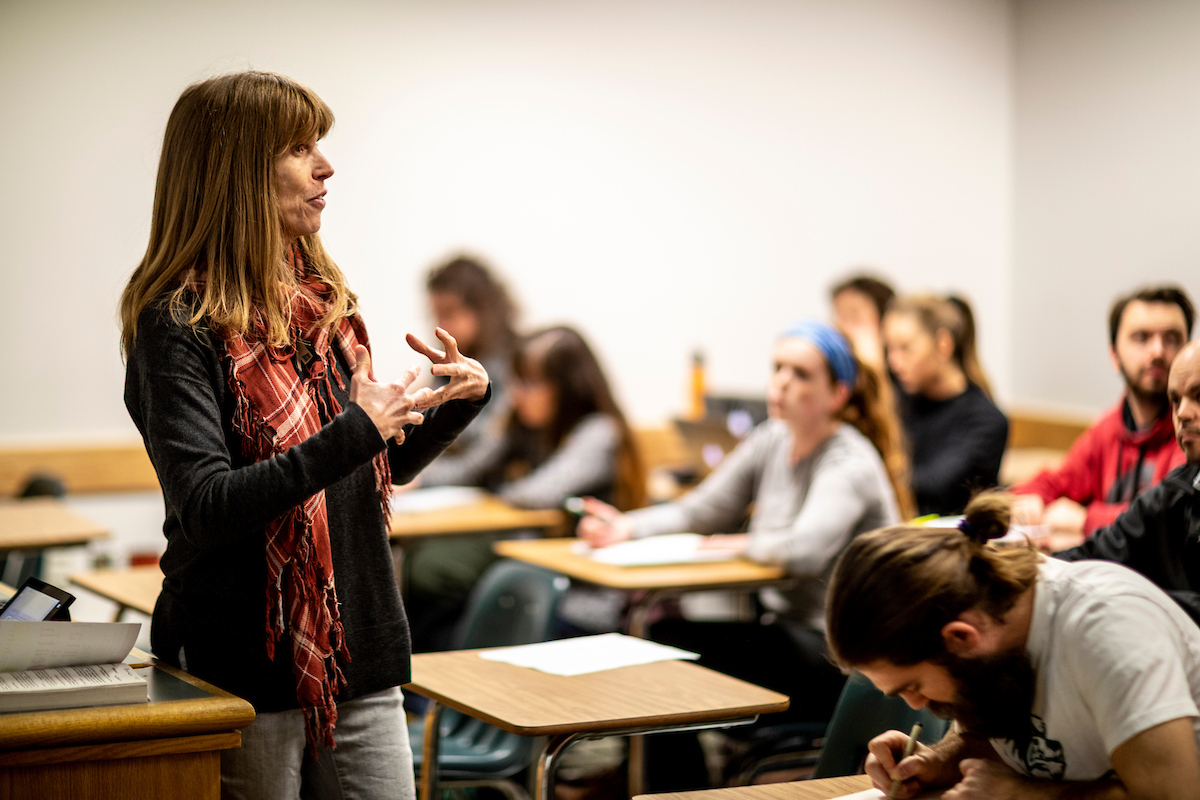 professor teaching a course