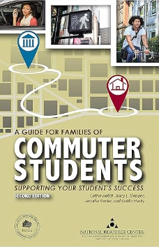 An image of the cover of the book titled 'A Guide for Families of Commuter Students'.