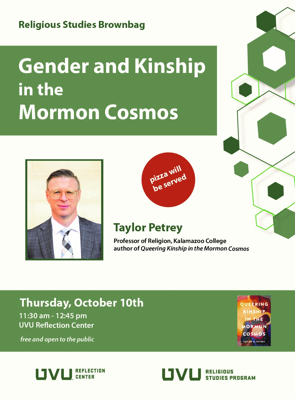 Gender and Kinship in the Mormon Cosmos, Thursday October 10 at 11:30 in the UVU Reflection Center