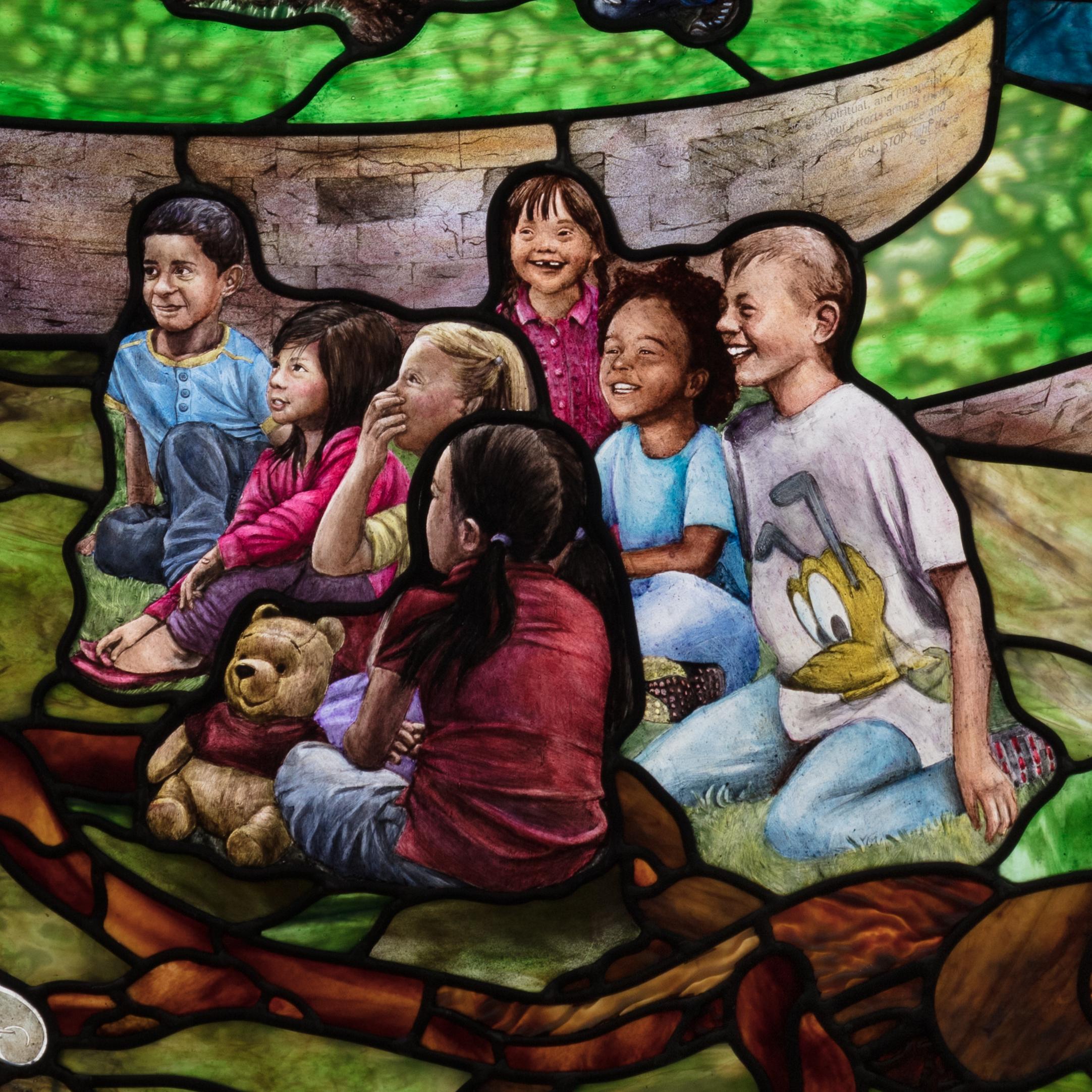 Children in stained glass