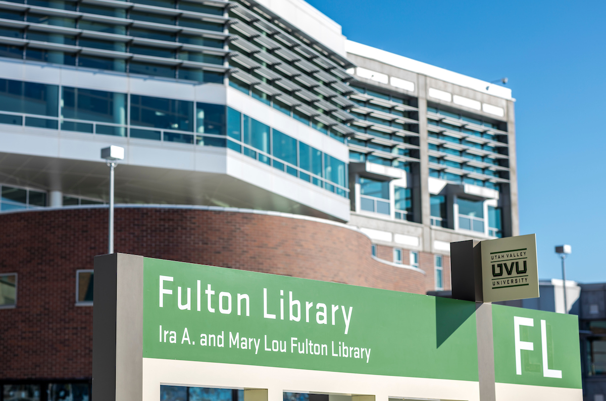Fulton Library signage