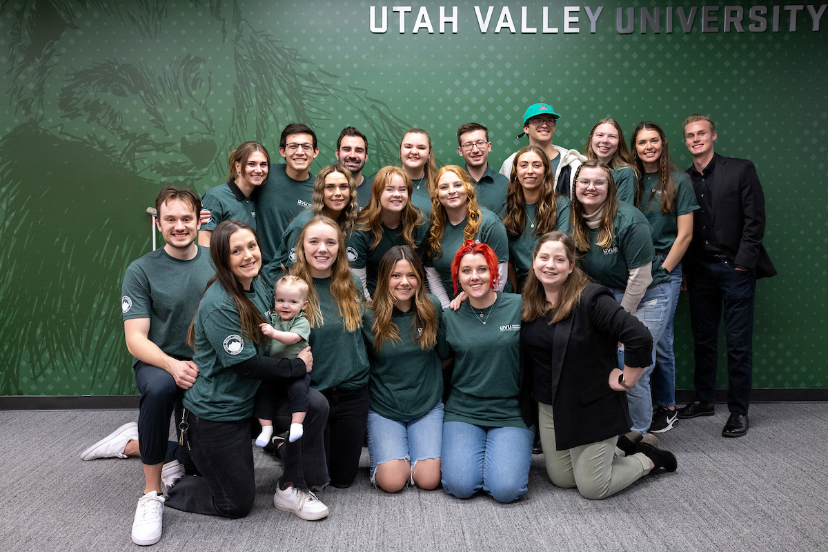 A group of UVU Mentors posing for a photo.