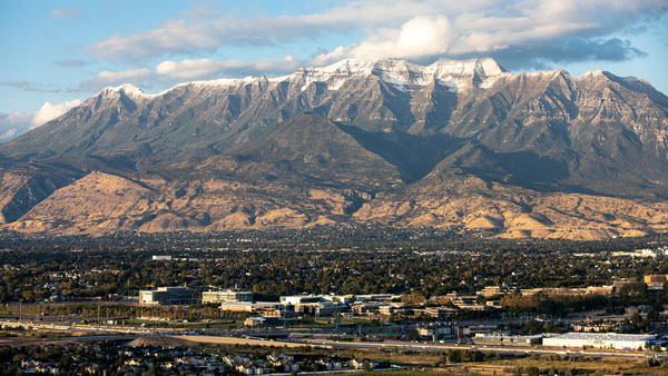 Utah Valley ariel view