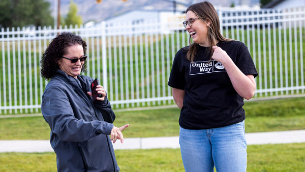 A pair of UVU's community social impact partners on campus