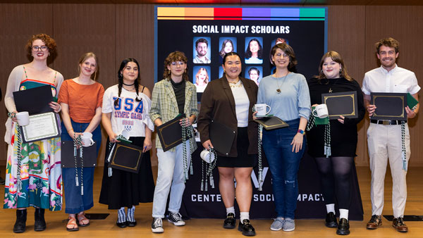 A group of UVU's social impact scholars