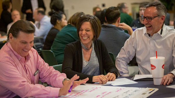 UVU Faculty participating in service learning training